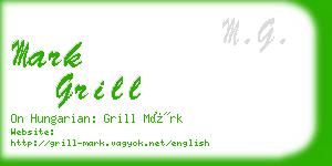 mark grill business card